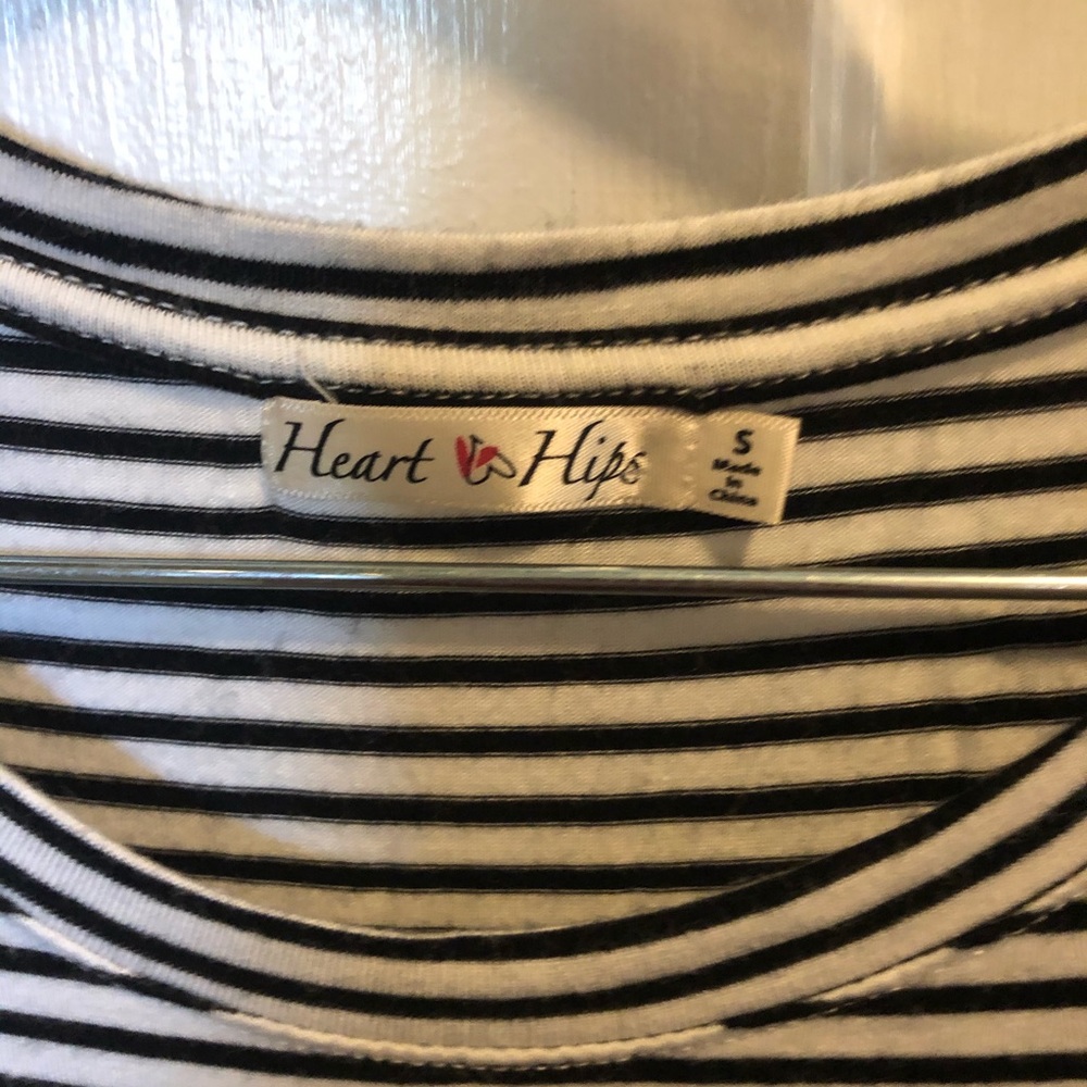 Jersey knit, Striped T-Shirt Dress - Picture 3 of 4